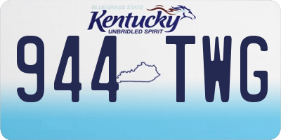 KY license plate 944TWG
