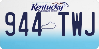 KY license plate 944TWJ