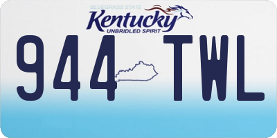KY license plate 944TWL