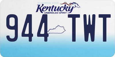 KY license plate 944TWT