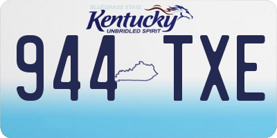 KY license plate 944TXE