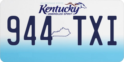 KY license plate 944TXI