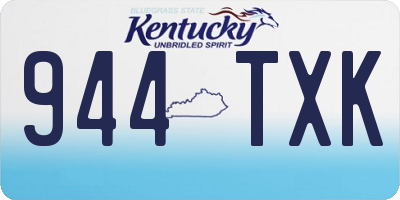 KY license plate 944TXK