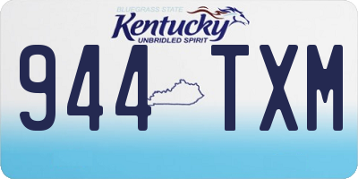 KY license plate 944TXM