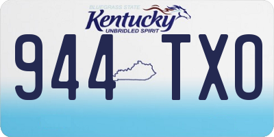 KY license plate 944TXO
