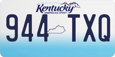 KY license plate 944TXQ