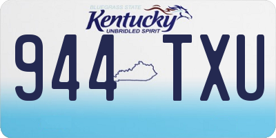 KY license plate 944TXU