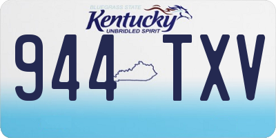 KY license plate 944TXV