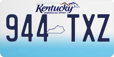 KY license plate 944TXZ