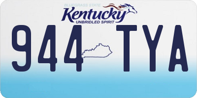 KY license plate 944TYA