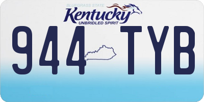 KY license plate 944TYB