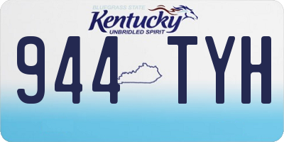 KY license plate 944TYH