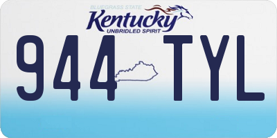 KY license plate 944TYL