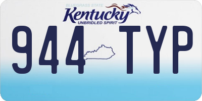 KY license plate 944TYP