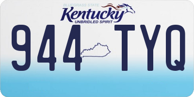 KY license plate 944TYQ