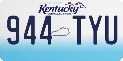KY license plate 944TYU