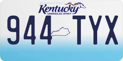 KY license plate 944TYX