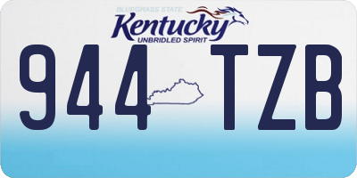 KY license plate 944TZB