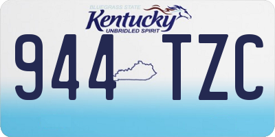 KY license plate 944TZC
