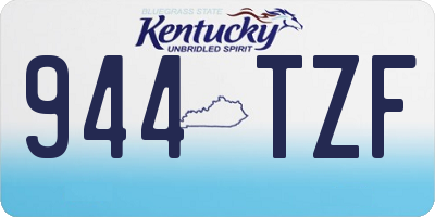KY license plate 944TZF