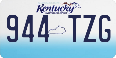 KY license plate 944TZG