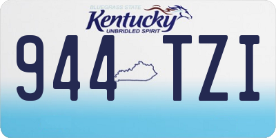 KY license plate 944TZI