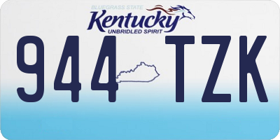KY license plate 944TZK