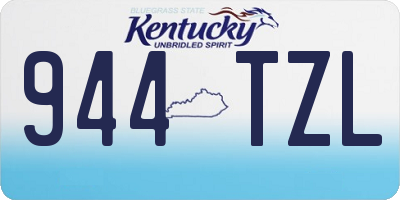 KY license plate 944TZL