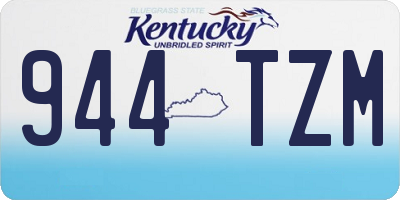 KY license plate 944TZM