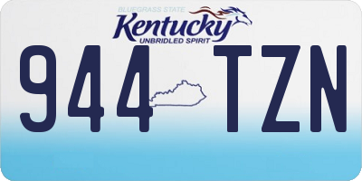 KY license plate 944TZN