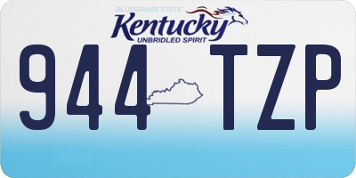 KY license plate 944TZP