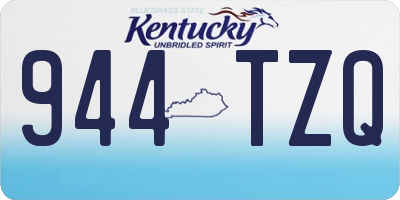 KY license plate 944TZQ
