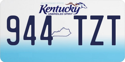 KY license plate 944TZT