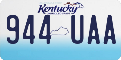 KY license plate 944UAA