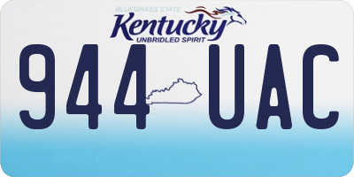 KY license plate 944UAC