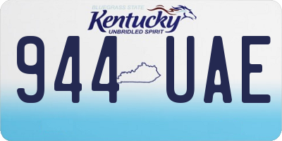 KY license plate 944UAE