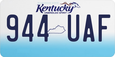 KY license plate 944UAF
