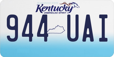 KY license plate 944UAI