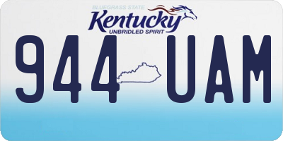KY license plate 944UAM