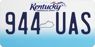 KY license plate 944UAS