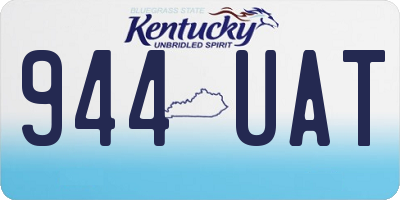 KY license plate 944UAT