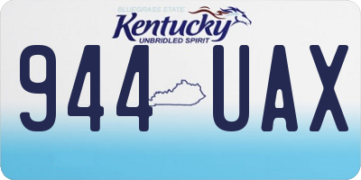 KY license plate 944UAX
