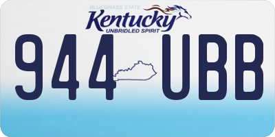 KY license plate 944UBB