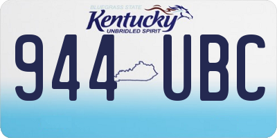 KY license plate 944UBC
