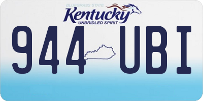 KY license plate 944UBI