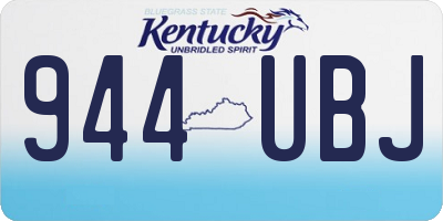 KY license plate 944UBJ