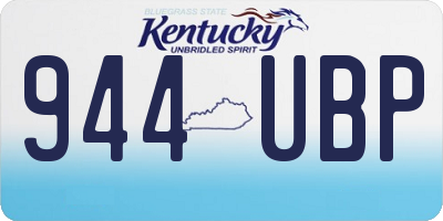 KY license plate 944UBP