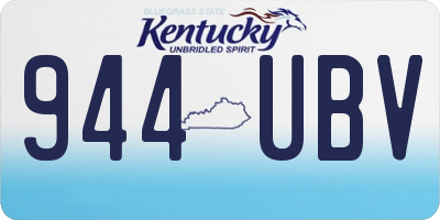 KY license plate 944UBV