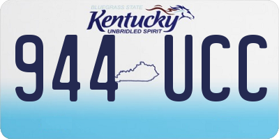 KY license plate 944UCC
