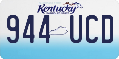 KY license plate 944UCD